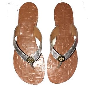Tory Burch Thora Reverse Metallic Silver Rare